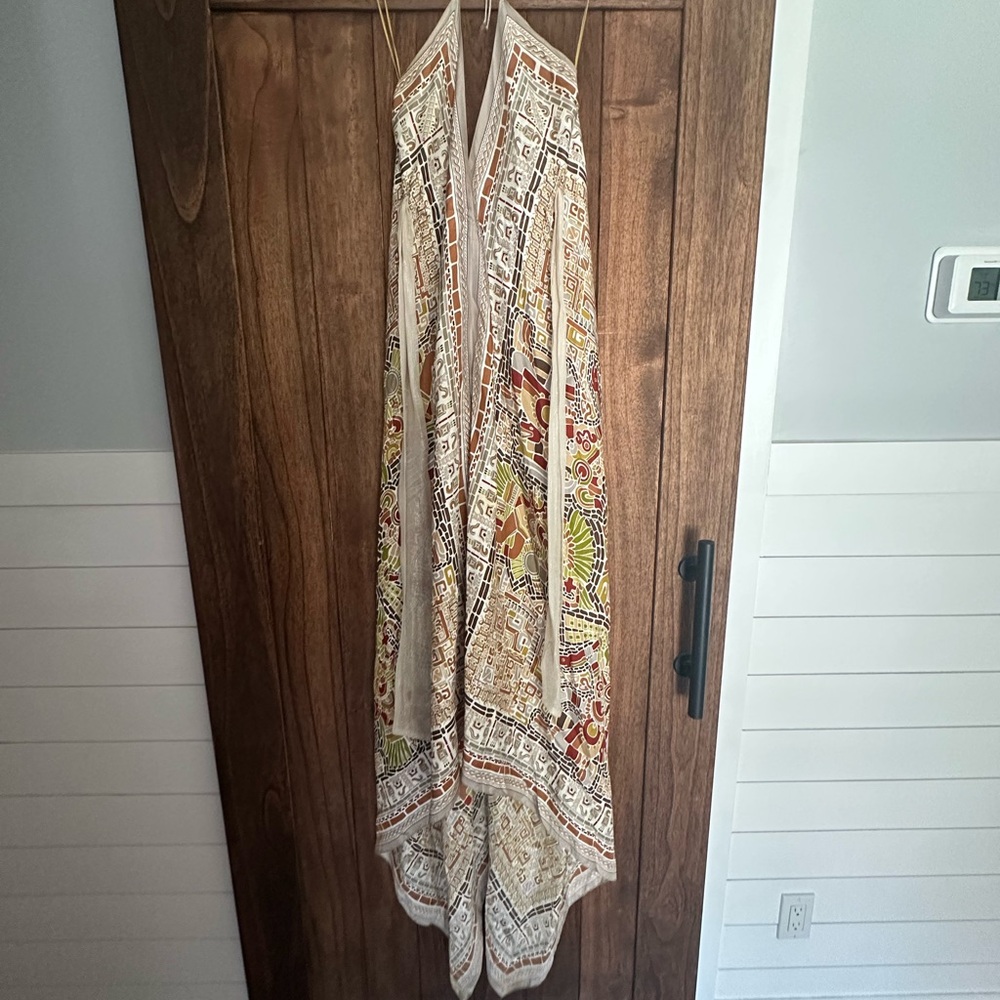 Geometric Patterned Scarf dress Nicole Miller - Picture 7 of 13